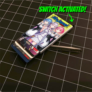 Switch Activated Card Wallet [RFID Protected]