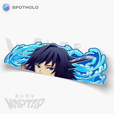 Giyu Water Breathing - Peeker Sticker