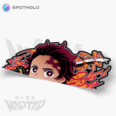 Tanjiro Hinokami Kagura - Peeker Sticker