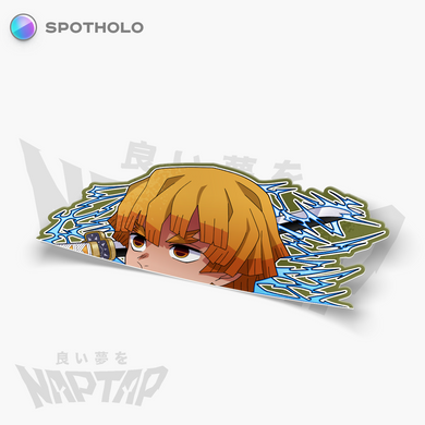 Zenitsu Thunder Breathing - Peeker Sticker