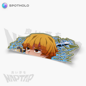 Zenitsu Thunder Breathing - Peeker Sticker
